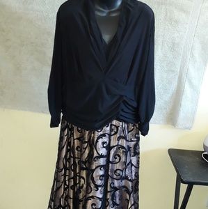 Plus size mother of the bride party dress size 22